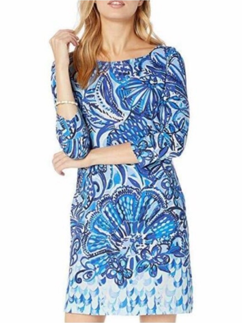 Lilly Pulitzer Hollee Dress Iris Blue Zanzibar Zoo Medium
